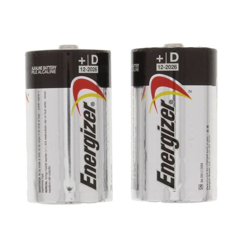 Energizer® Batteries, D Size (2 pack) - RJ Supply House