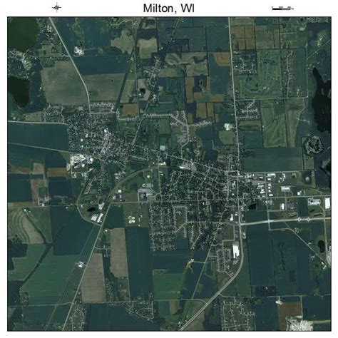 Aerial Photography Map of Milton, WI Wisconsin