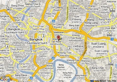 Sukhumvit area bangkok map - Map of sukhumvit area bangkok (Thailand)