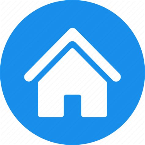 Blue, building, circle, estate, home, house, real icon - Download on Iconfinder