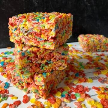 Fruity Pebbles Cereal Bars Recipe (Fruity Pebble Crispy Treats)