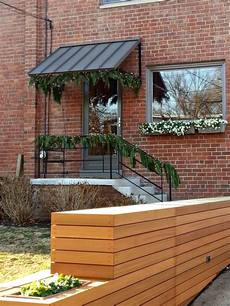 Classic metal awning in Hyattsville, MD | House awnings, Modern farmhouse exterior, Metal awning