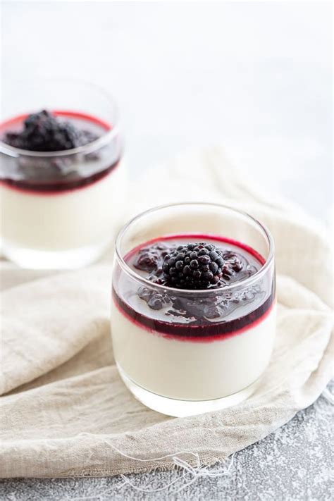 Vanilla Blanc Manger with Blackberry Coulis | Wandercooks