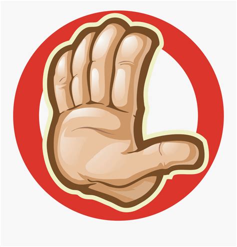 Transparent Stop Hand Png - Stop Hand Cartoon Png , Free Transparent Clipart - ClipartKey