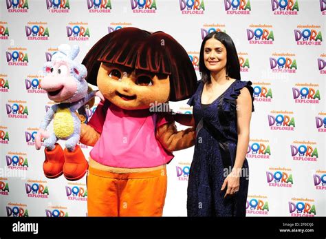 Salma Hayek and Dora The Explorer. 2 March 2010, Burbank, CA. Nickelodeon Launches Dora The ...