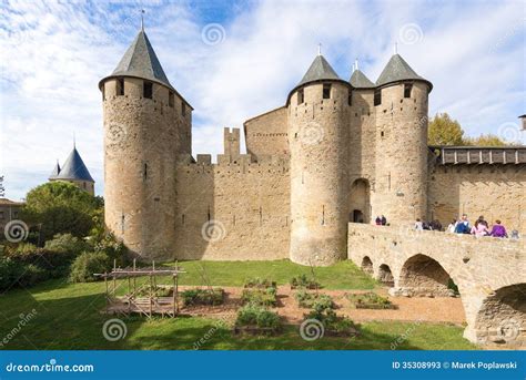 Medieval City of Carcassonne in France Editorial Stock Photo - Image of architecture, famous ...