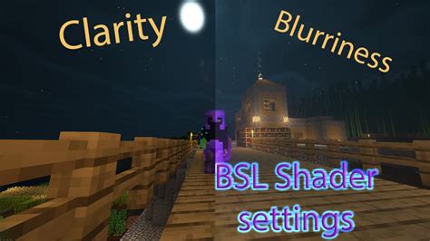 minecraft 1.18.2 BSL shaders settings for visual clarity - YouTube