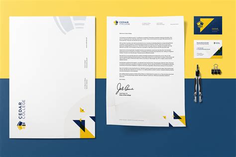 Cedar College Stationery :: Behance