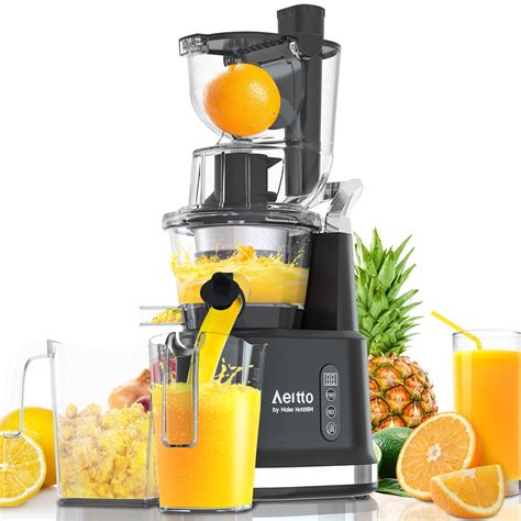 Juicer Machines, Aeitto® Slow juicer,Big Wide 3.2-inch Chute, Cold ...