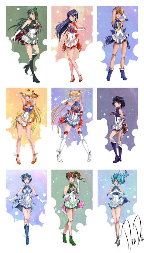 Super Sailor Senshi - New Outfit Redesigns by DeaDia89 on DeviantArt