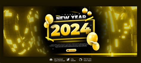 2024 Celebration Facebook Cover Post | PSD Free Download - Pikbest