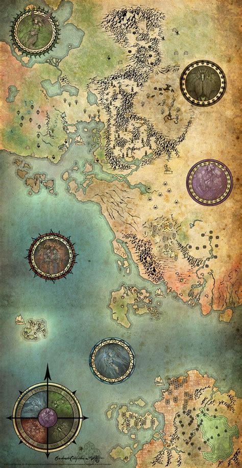 Guild Wars Antique Map by ~Jenosavel on deviantART | Guild wars ...