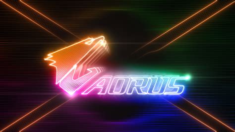 aorus, logo, gigabyte, 4k, HD Wallpaper | Rare Gallery