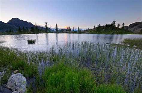 High altitude alpine lake stock photo. Image of aosta - 40242666