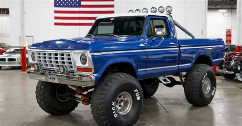 Lifted Blue Ford 1978 F150 4x4 | Ford Daily Trucks