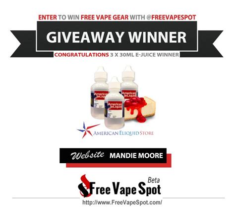 Free Vape Spot on Twitter | Vape, Giveaway winner, Giveaway