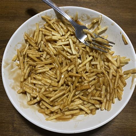 Utz Potato Stix with brown gravy : r/shittyfoodporn