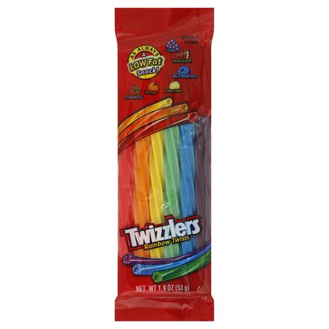 Twizzlers Twists, Rainbow, Assorted Flavors, 1.9 oz (53 g) - Food & Grocery - Gum & Candy - Licorice