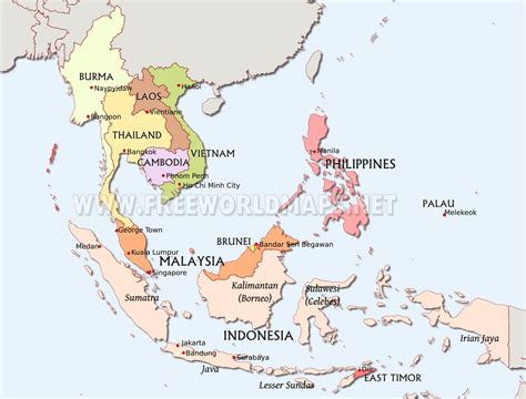 East Asia Political Map Blank - Map Of Us Western States