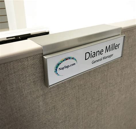 Mangetic Cubicle Nameplate Holder Sign Design, Wall Design, Office Signage, Traditional Names ...