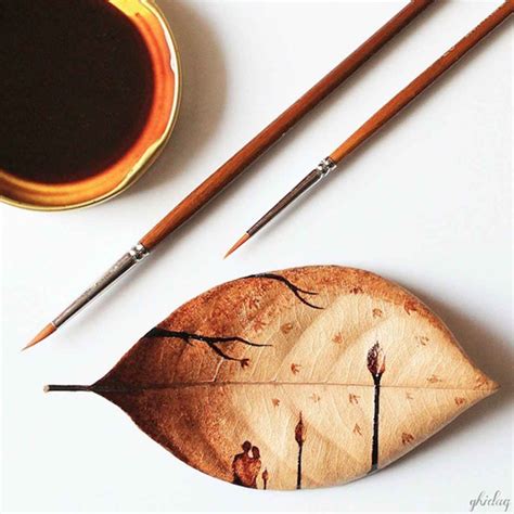 Beautiful Illustrations Made With Coffee And Dried Leaves | Coffee ...