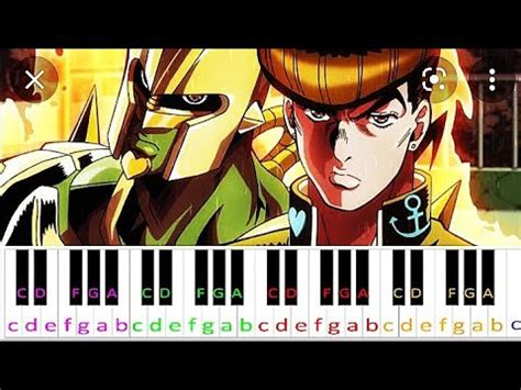 Playing Josuke's Theme on Piano ( Very Easy ) - YouTube