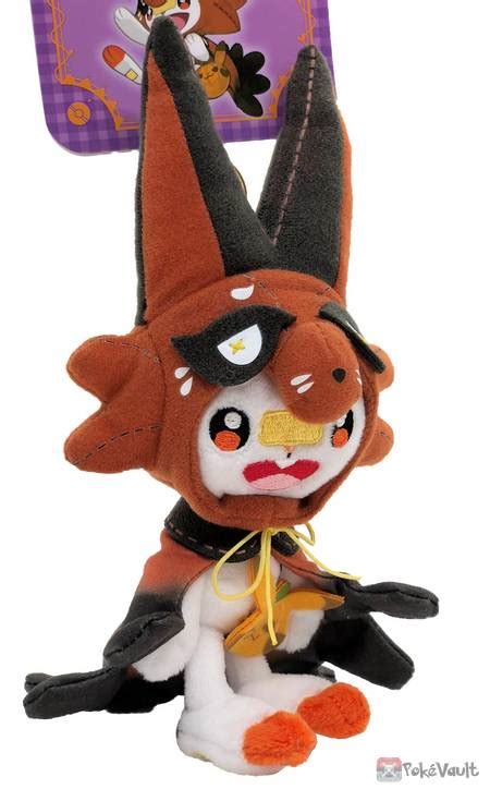 Pokemon Center 2020 Scorbunny Halloween Galar Garden Mascot Plush Keychain