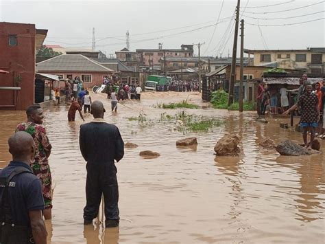 Emergency responders rescue three persons in Lagos flood