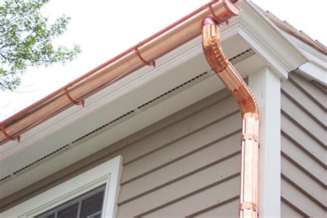 6" Copper Half Round Gutter