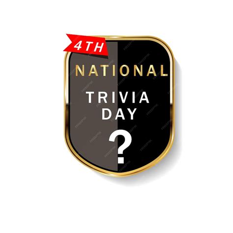 Premium Vector | National trivia day graphic vector illustration