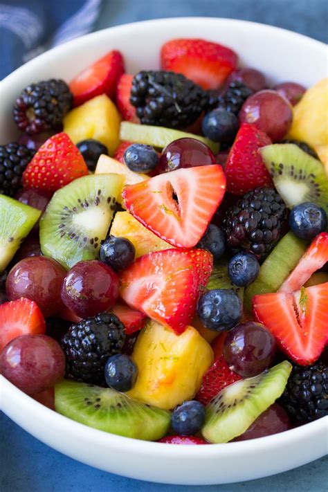 The BEST Fruit Salad Recipe with Honey Lime Dressing! This fresh fruit ...