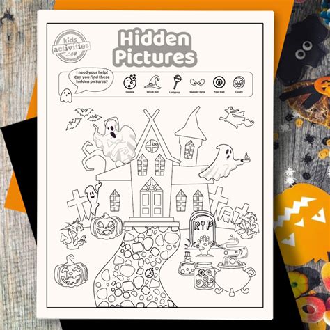 Spooktacular Halloween Hidden Pictures Printable (Too Adorable!)