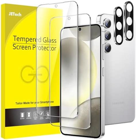 Amazon.com: JETech Screen Protector for Samsung Galaxy S24 6.2-Inch with Camera Lens Protector ...