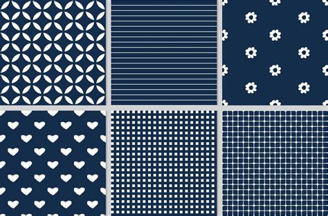 dark blue geometric seamless pattern collection eps10 vectors collection 5679282 Vector Art at ...