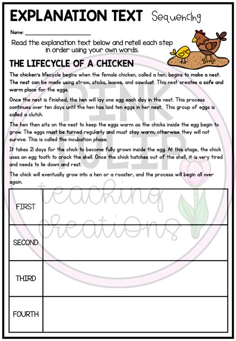 Explanation Writing - Sequencing Worksheets | Explanation writing ...