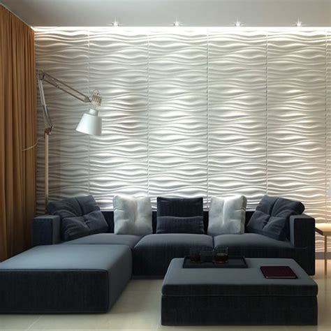 Art3d Wave Design IV 24.6 in. x 31.5 in. Plant Fiber 3D Wall Panel (6-Pack) - Walmart.com ...