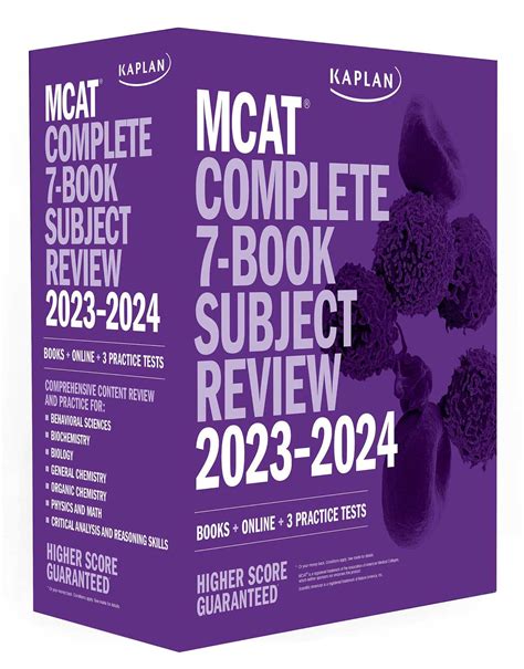 Buy MCAT Complete 7-Book Subject Review 2023-2024: Books + Online + 3 ...