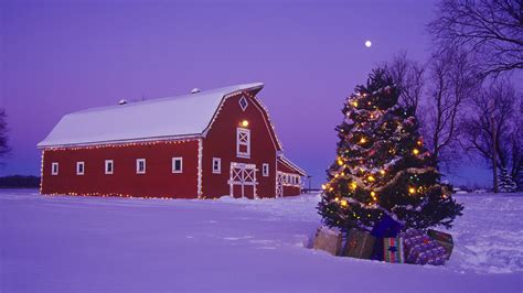 canada, Christmas, Barn Wallpapers HD / Desktop and Mobile Backgrounds