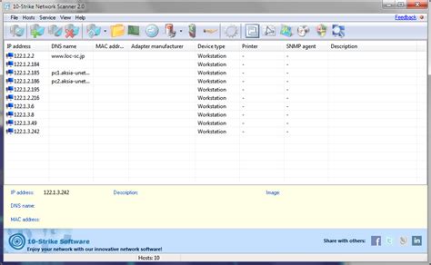 10-Strike Network Scanner Screenshots