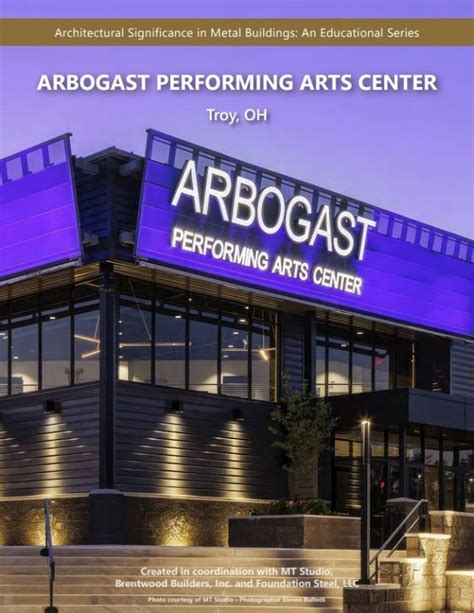 MBMA Folio Shines Spotlight on Arbogast Performing Arts Center -- MBMA | PRLog