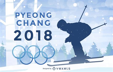 2018 Winter Olympics Poster Vector Download