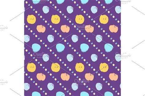 an apple pattern on a purple background