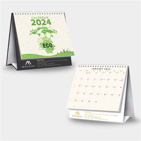 Desk Calendar 2024 (Ready Design Template with Hot Stamping) - Most ...