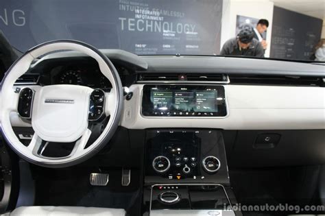 Range Rover Velar interior at the Geneva Motor Show