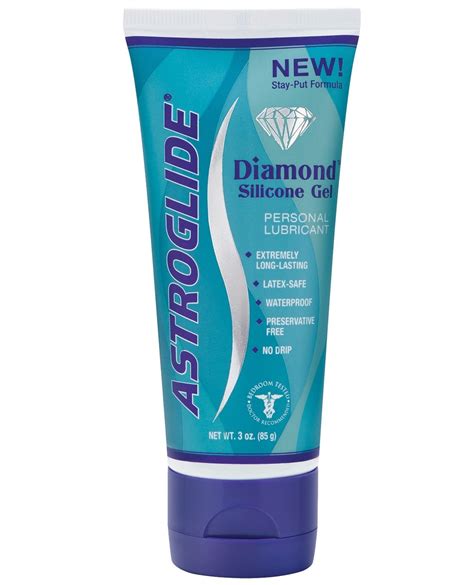 Astroglide Diamond Silicone Gel Lubricant - 3 oz Bottle