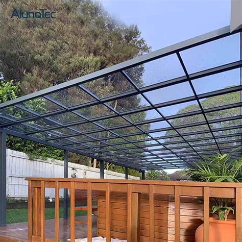 Outdoor Polycarbonate Aluminum Awning Terrace Roof Patio Balcony ...