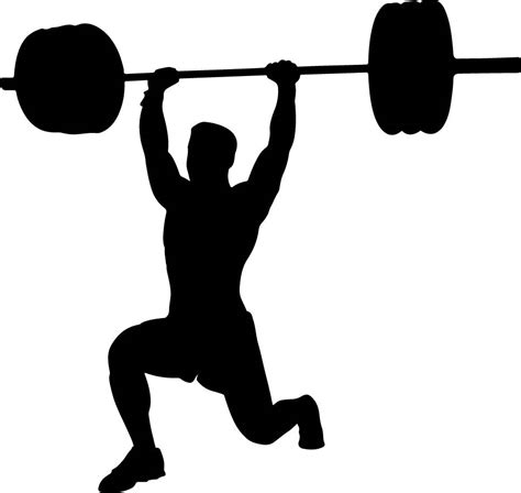 Weight Lifter Silhouette at GetDrawings | Free download