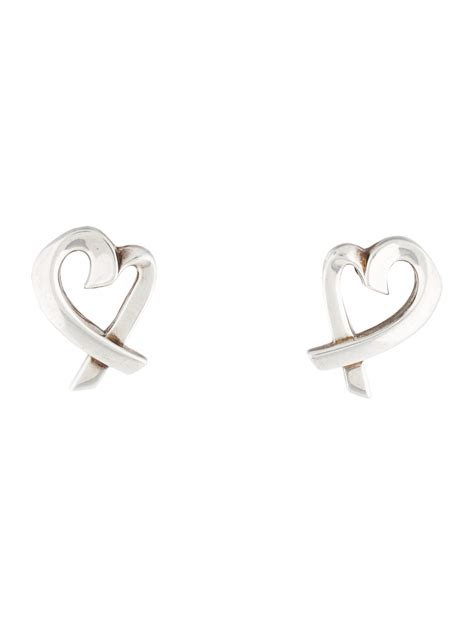 Tiffany & Co. Loving Heart Earrings - Sterling Silver Earclip, Earrings - TIF118367 | The RealReal