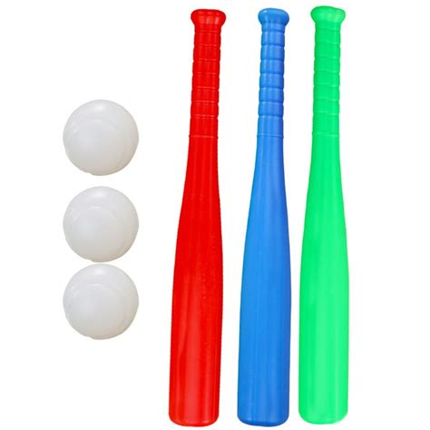 6pcs Kids Baseball Set Kids Outdoor Baseball Toys Practice Batting Skill Ball for Children ...