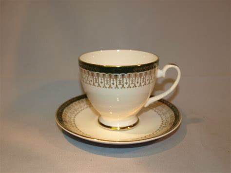 Royal Grafton Majestic Green – Tea Cup and Saucer. | Replace Your Plates